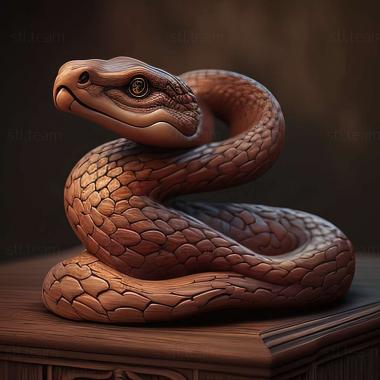 3D модель 3d модель змії (STL)